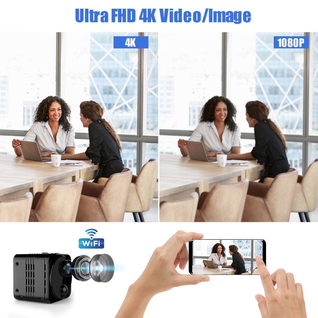4K Mini Security Cameras For Wifi Connect - R8