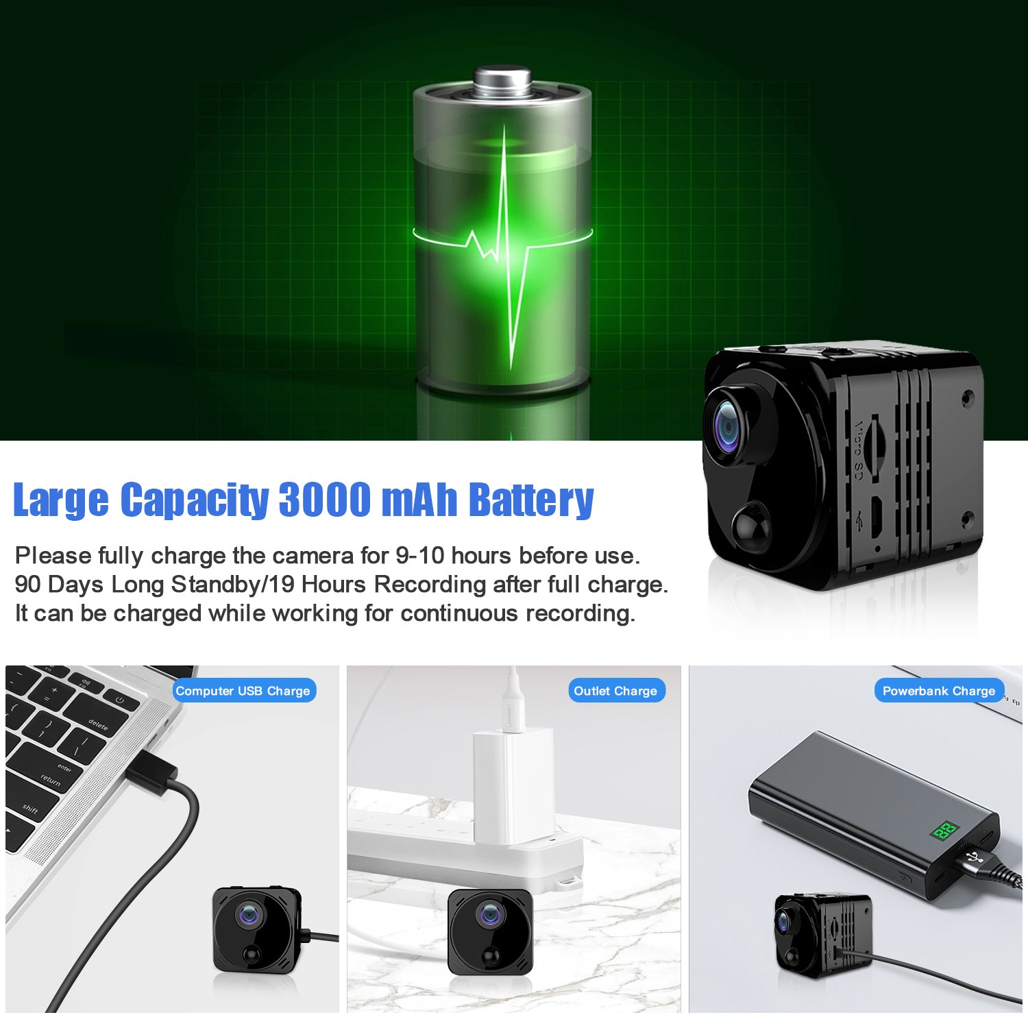 4K Mini Security Cameras For Wifi Connect - R8