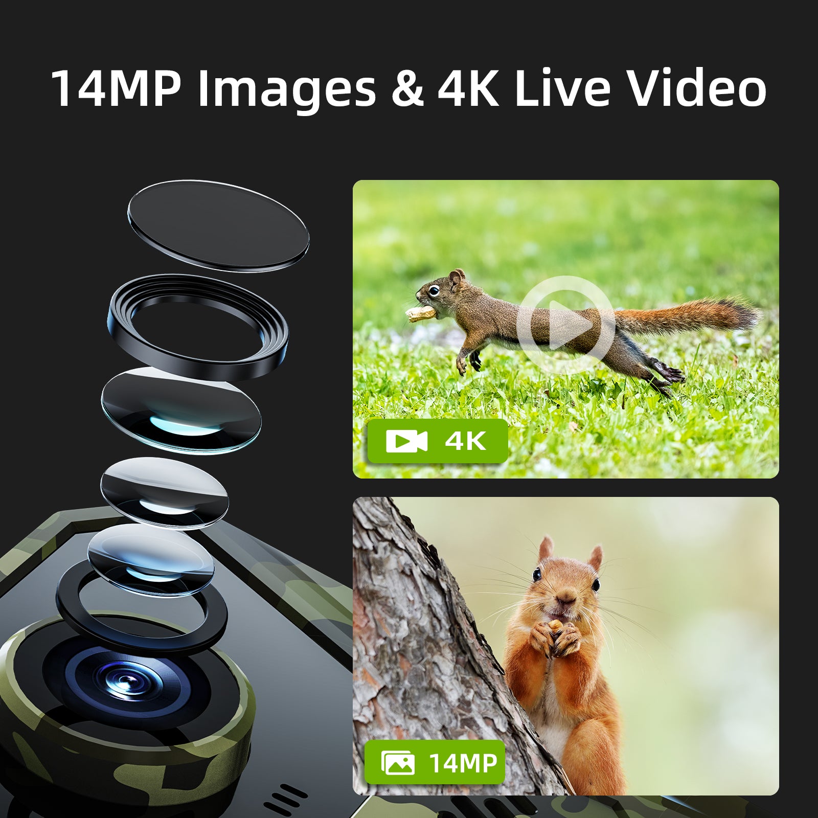 4G Hunting Game Cameras with Long Battery Life - F8