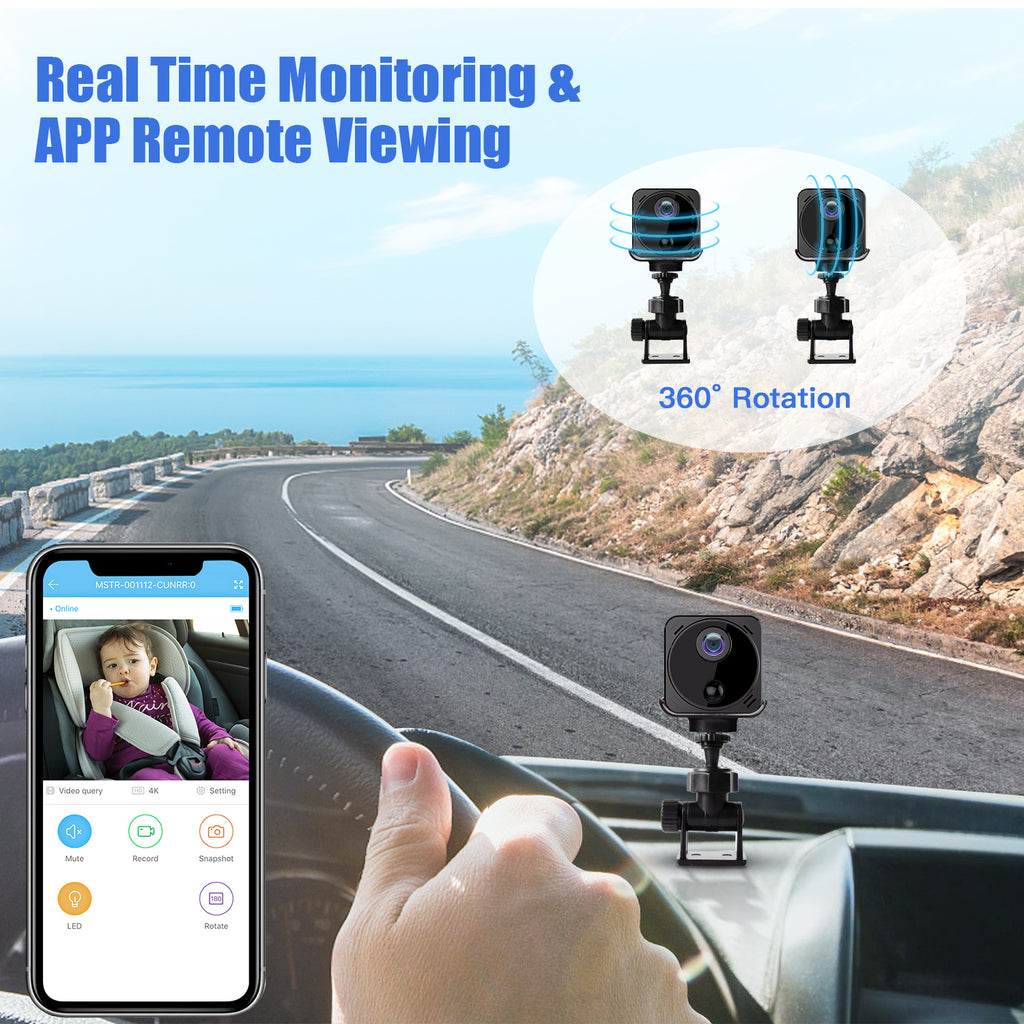 4K Mini Security Cameras For Wifi Connect - R8